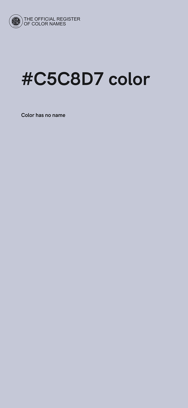 #C5C8D7 color image