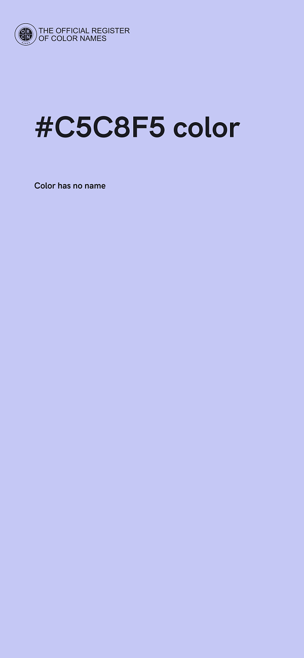 #C5C8F5 color image