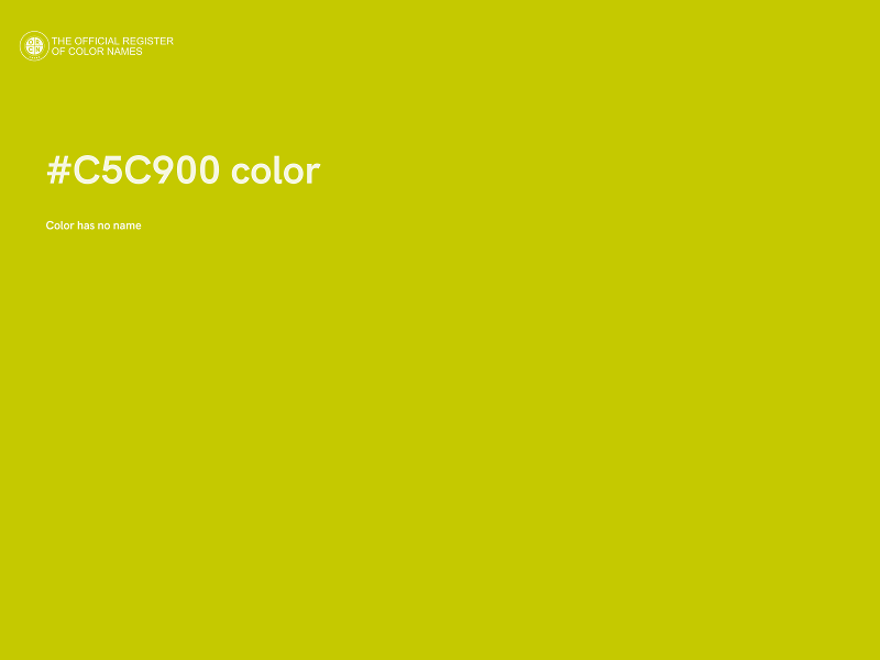 #C5C900 color image