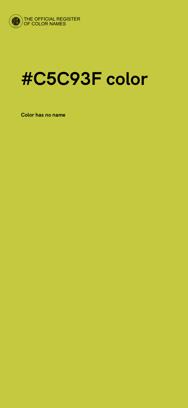 #C5C93F color image