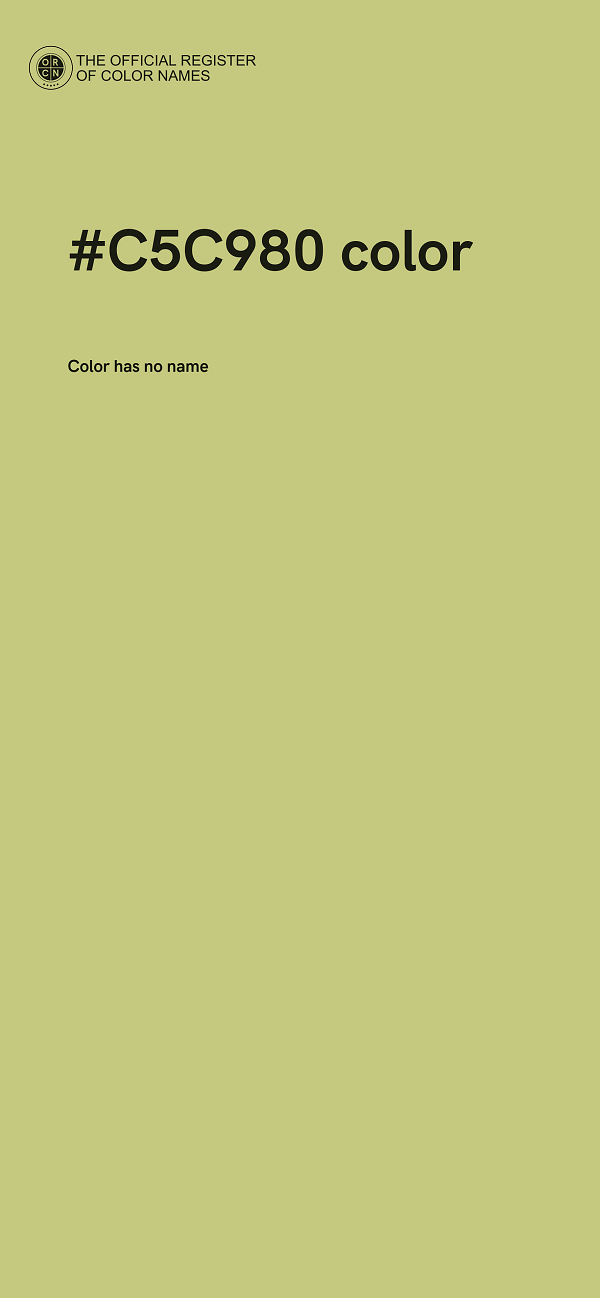 #C5C980 color image