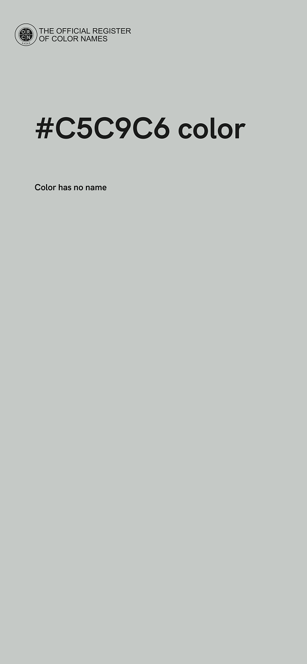 #C5C9C6 color image