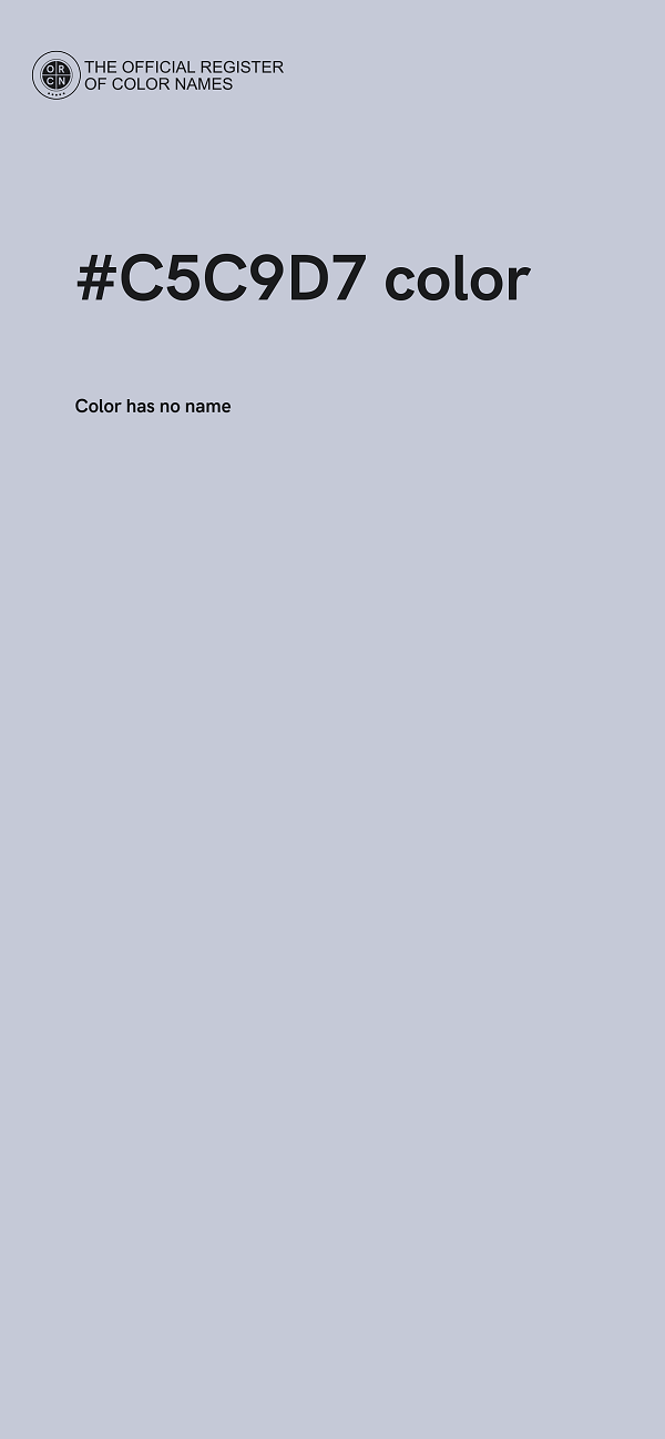 #C5C9D7 color image
