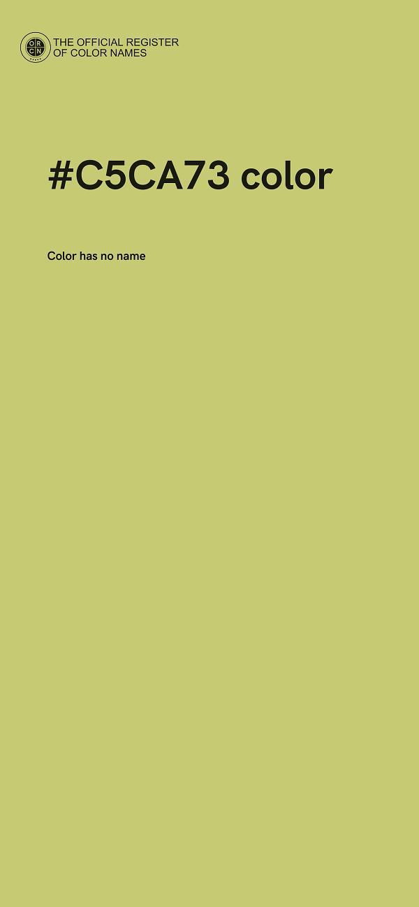 #C5CA73 color image