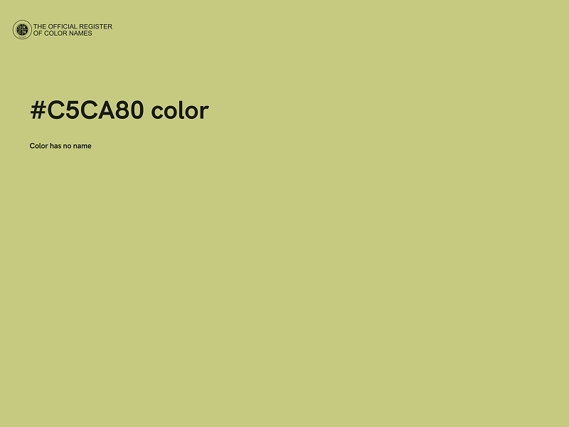 #C5CA80 color image