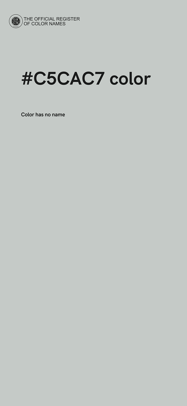 #C5CAC7 color image