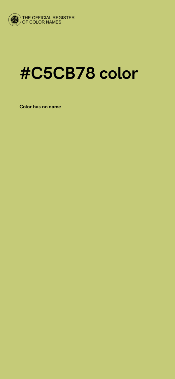 #C5CB78 color image