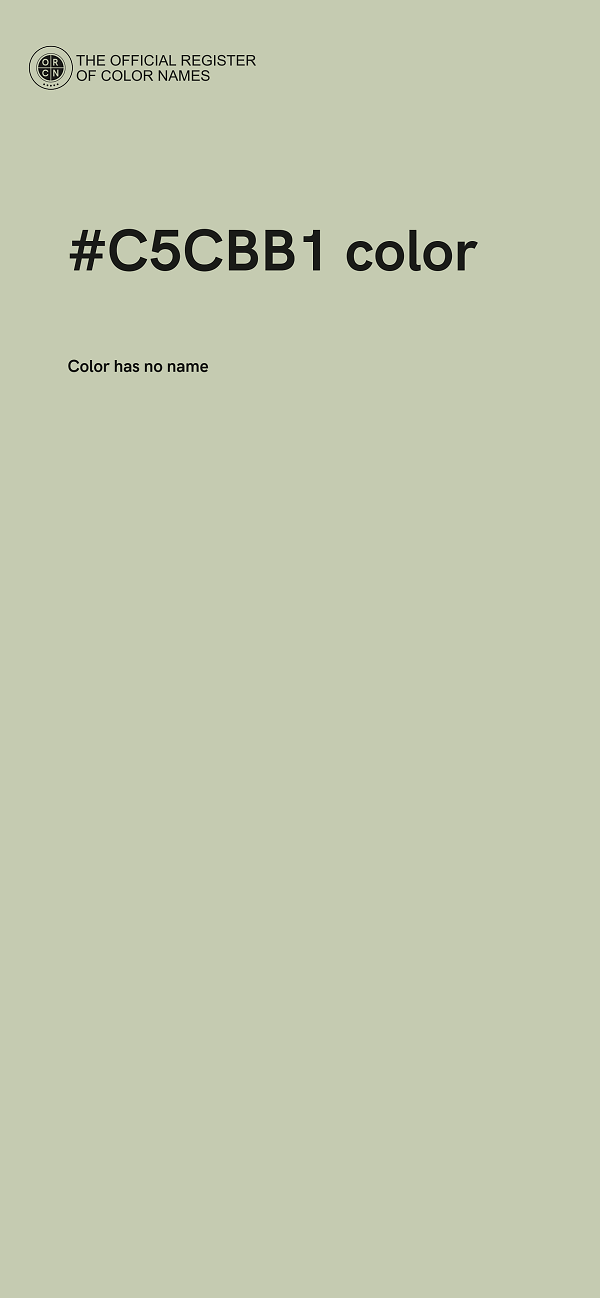 #C5CBB1 color image