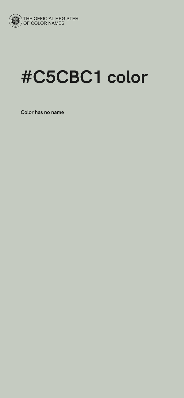 #C5CBC1 color image