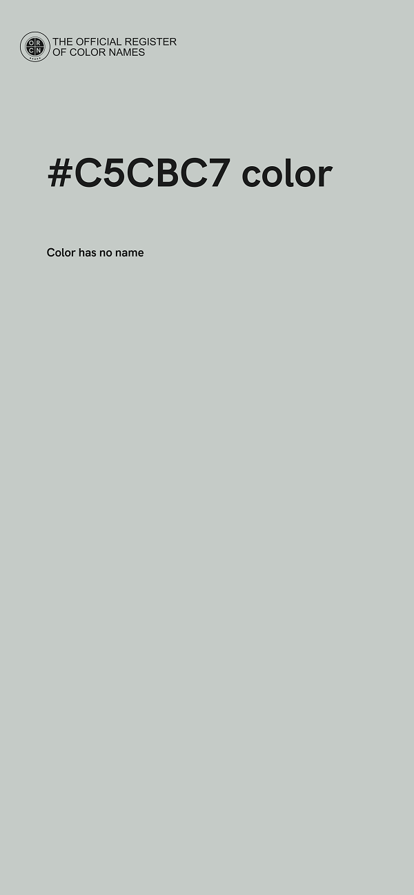 #C5CBC7 color image