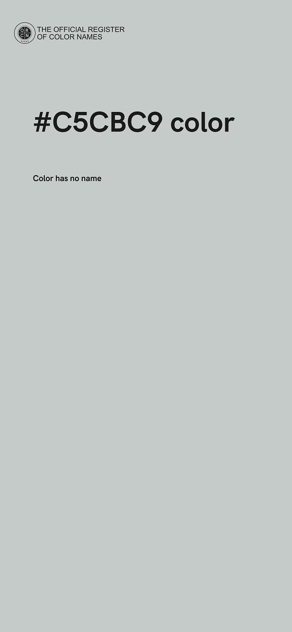 #C5CBC9 color image