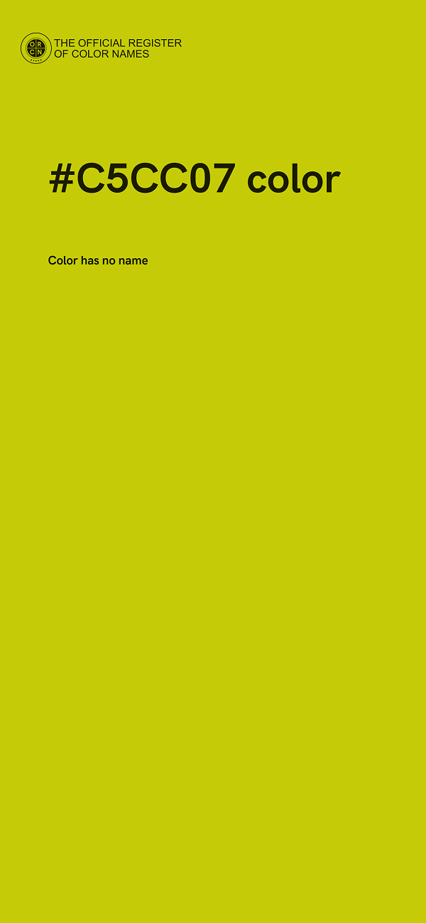 #C5CC07 color image