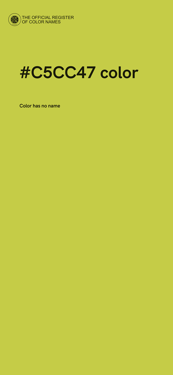 #C5CC47 color image