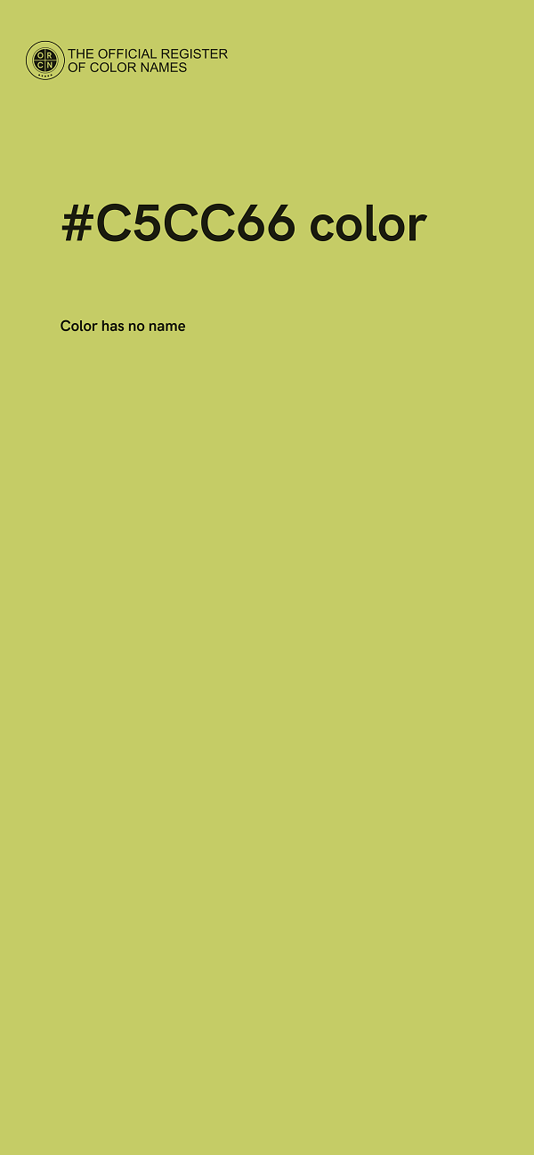 #C5CC66 color image