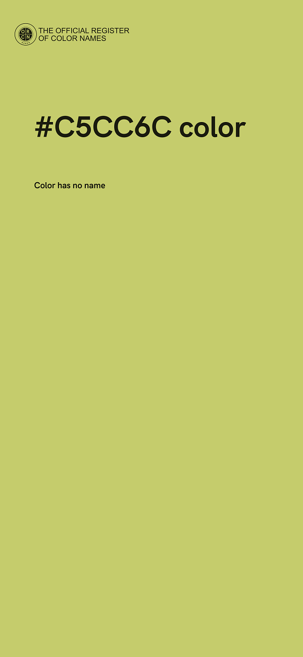 #C5CC6C color image