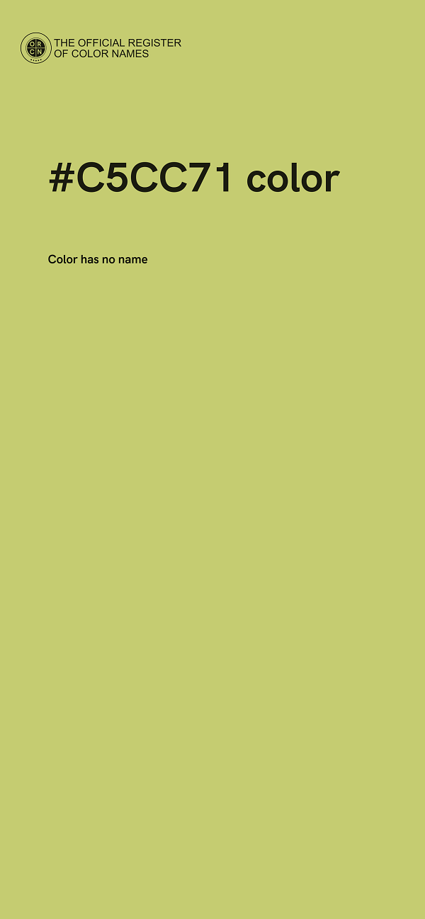 #C5CC71 color image