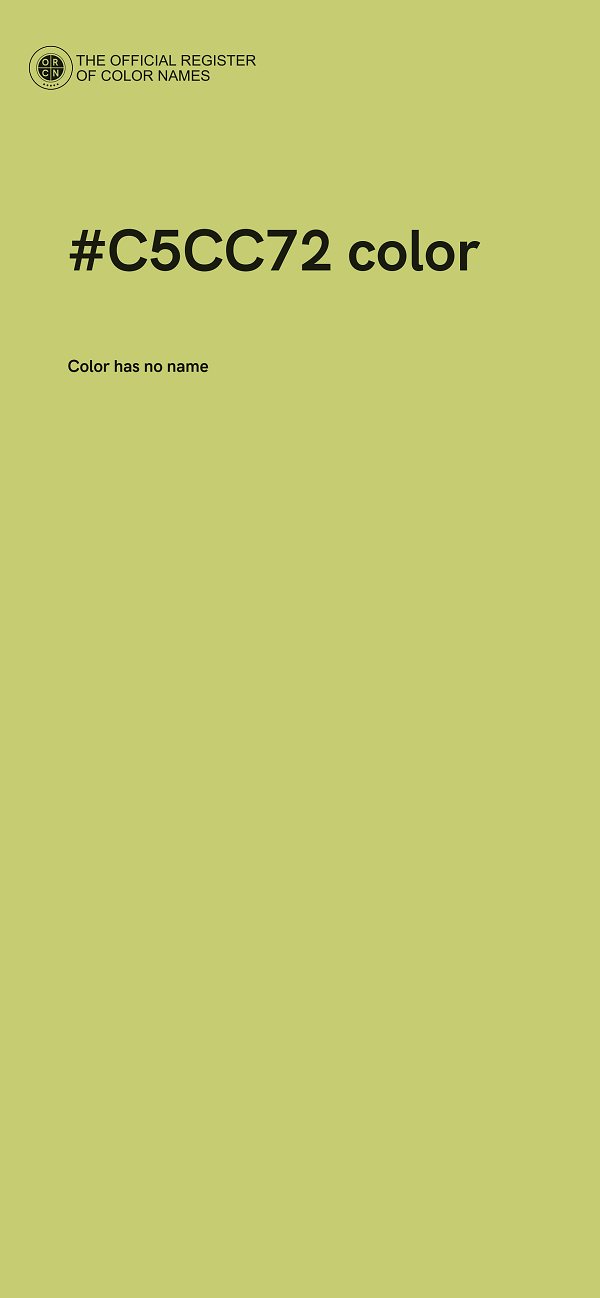 #C5CC72 color image