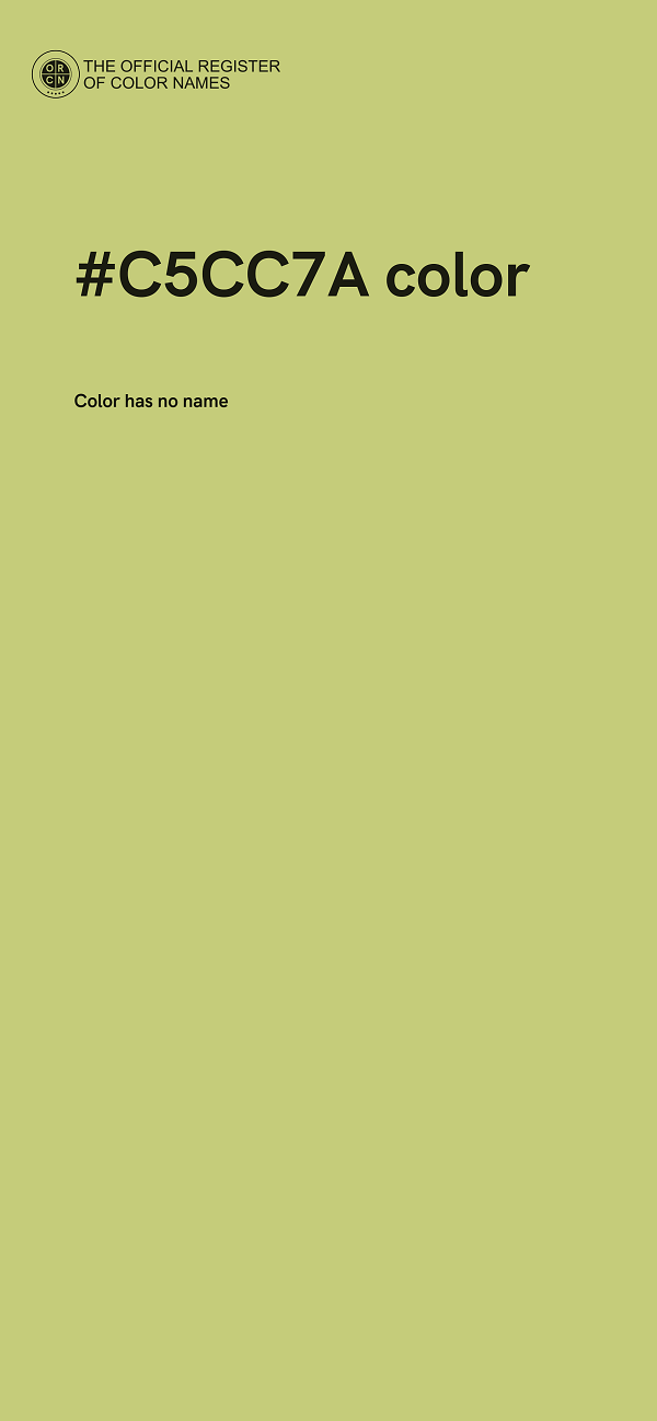 #C5CC7A color image