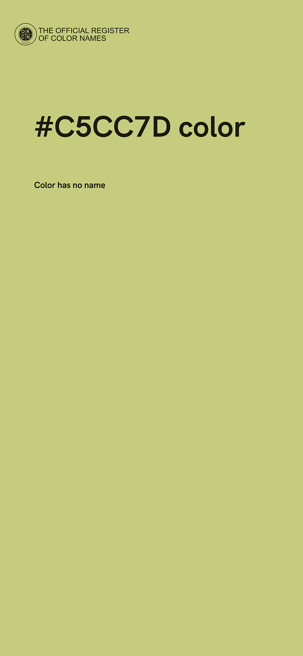 #C5CC7D color image