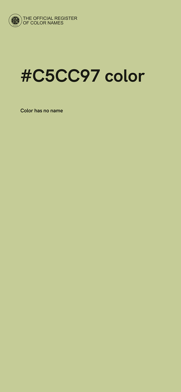 #C5CC97 color image