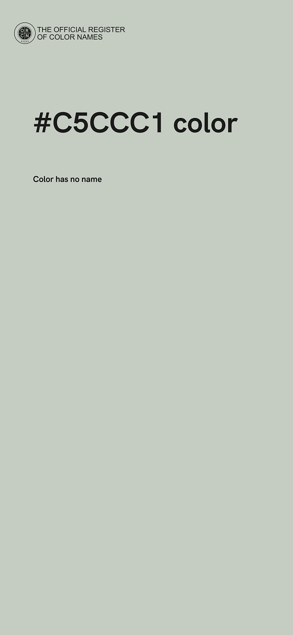 #C5CCC1 color image