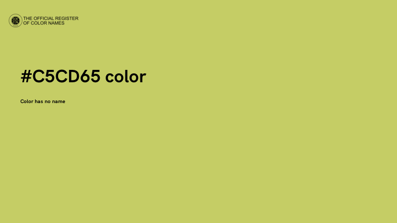 #C5CD65 color image