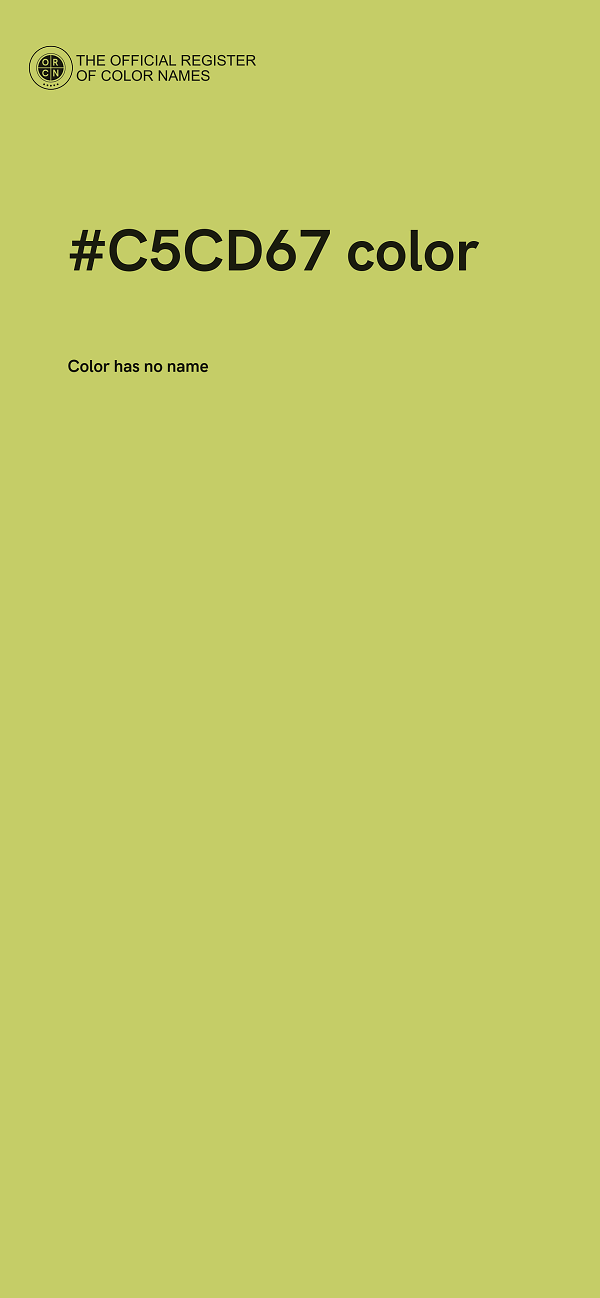 #C5CD67 color image