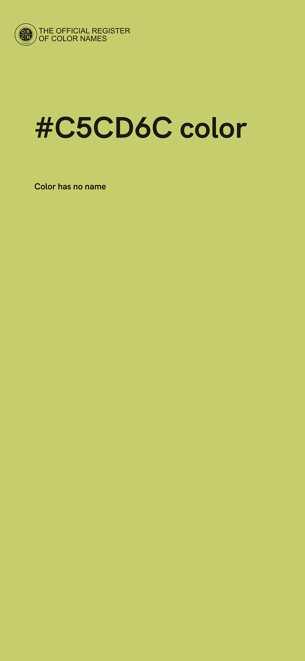 #C5CD6C color image
