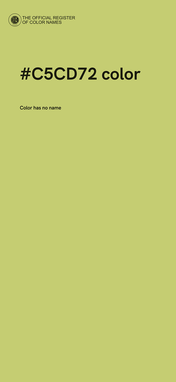 #C5CD72 color image