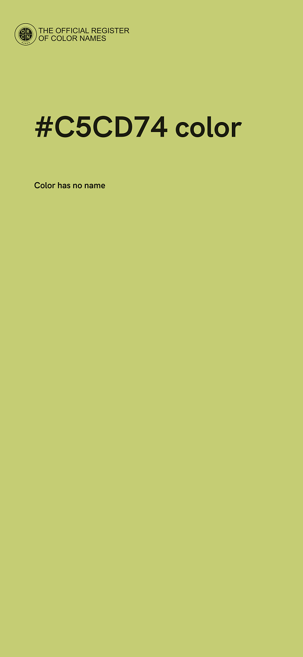 #C5CD74 color image