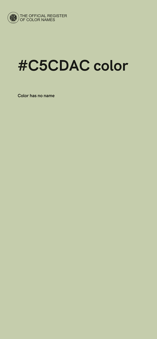 #C5CDAC color image
