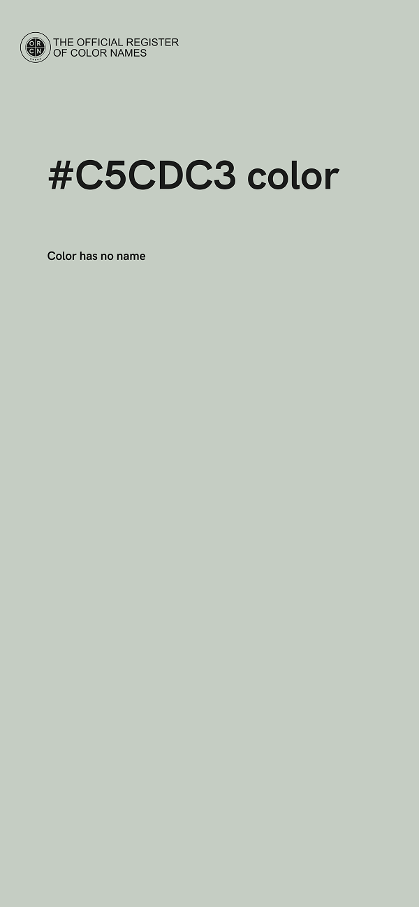 #C5CDC3 color image