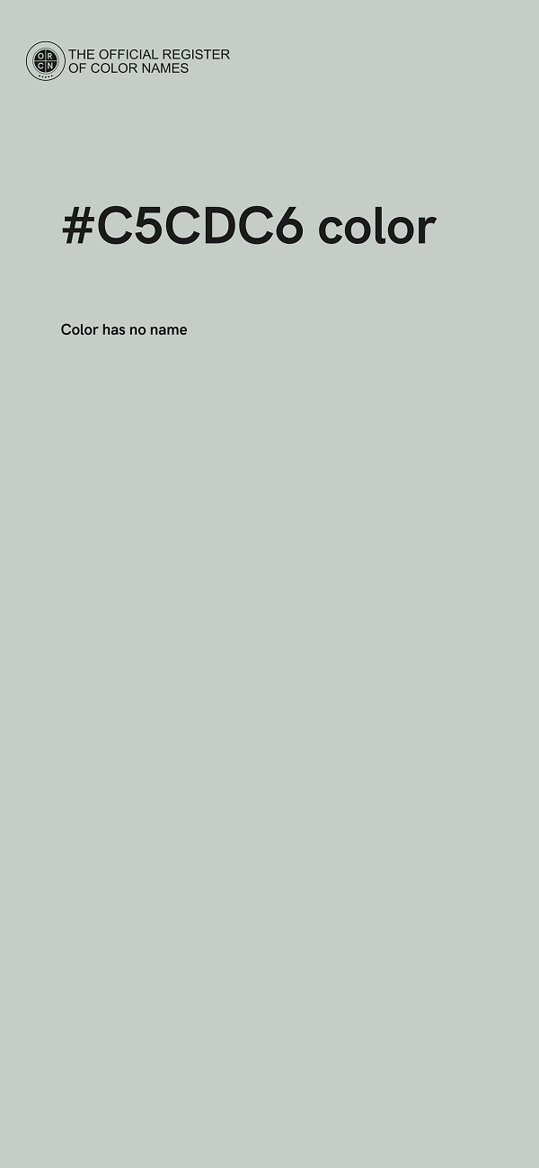 #C5CDC6 color image