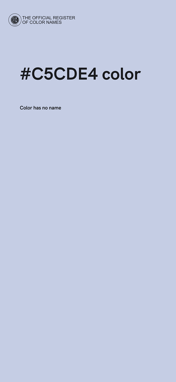 #C5CDE4 color image