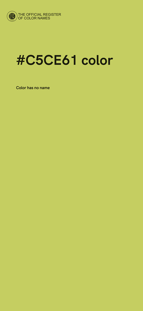 #C5CE61 color image