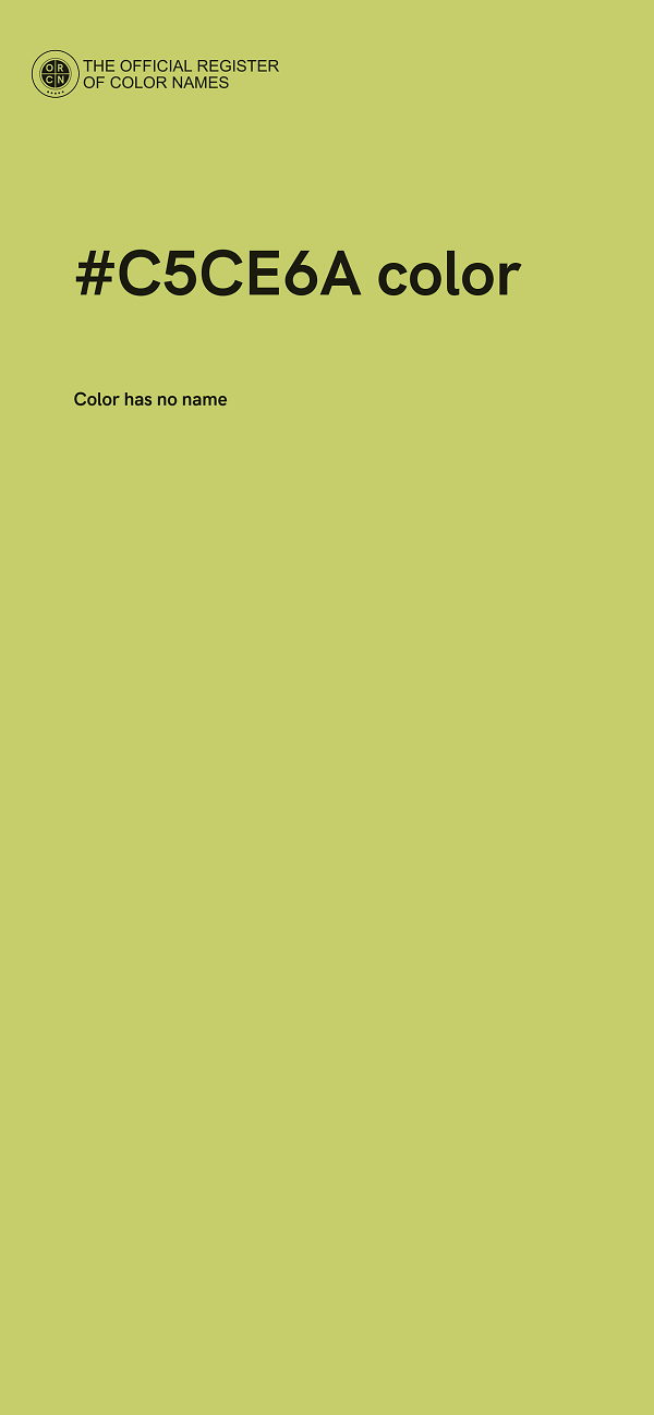 #C5CE6A color image