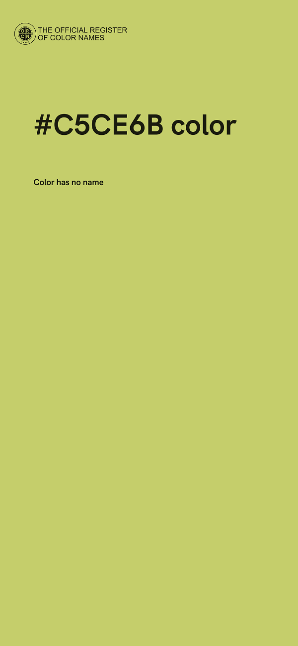 #C5CE6B color image