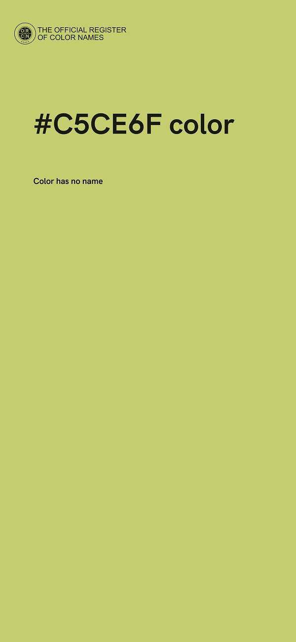 #C5CE6F color image