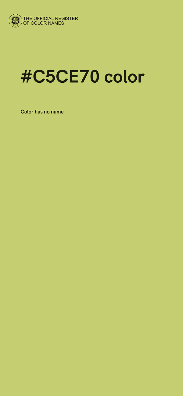 #C5CE70 color image