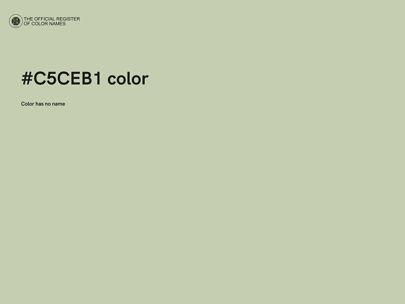 #C5CEB1 color image