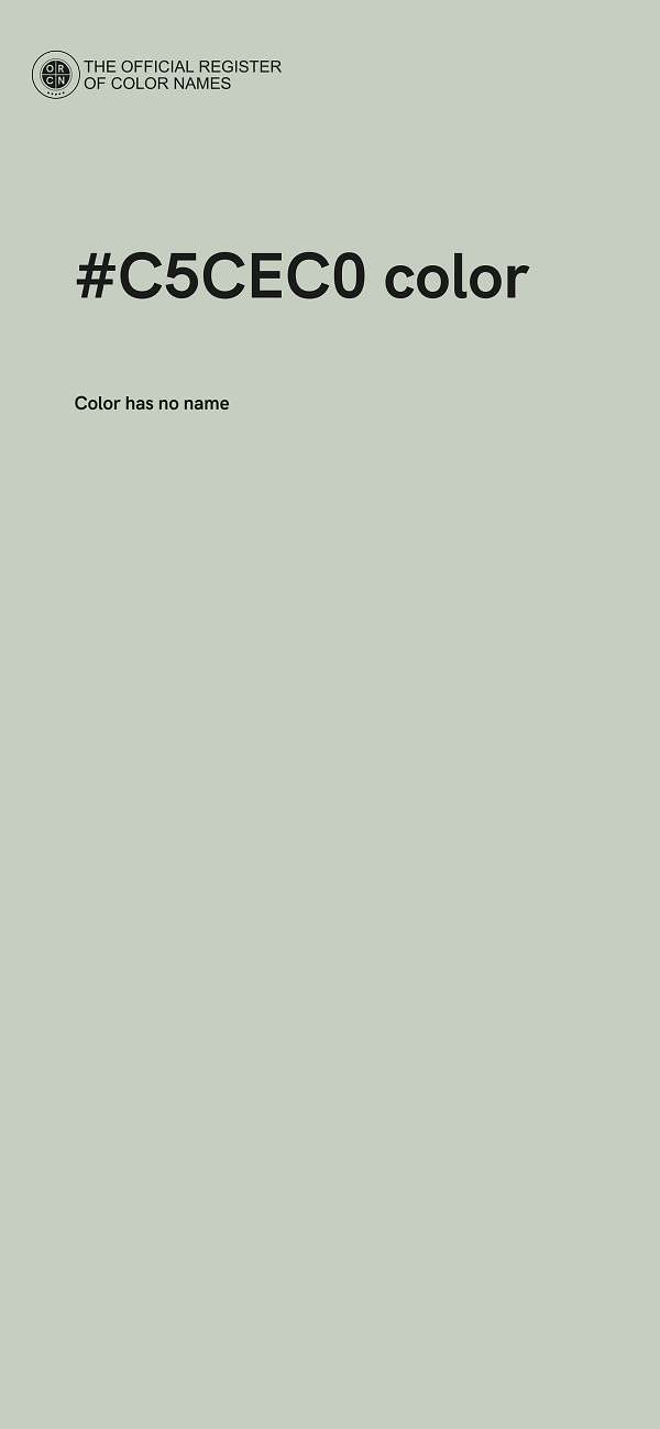 #C5CEC0 color image