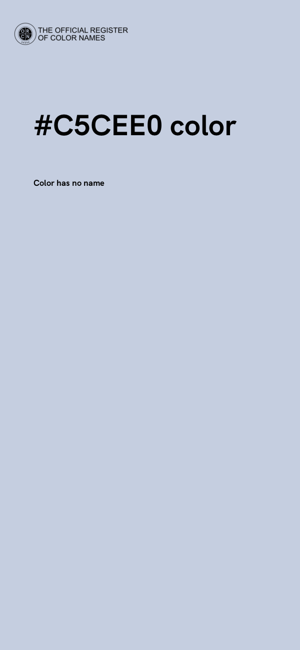 #C5CEE0 color image