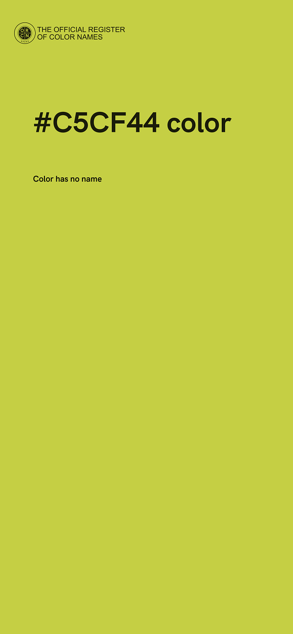 #C5CF44 color image