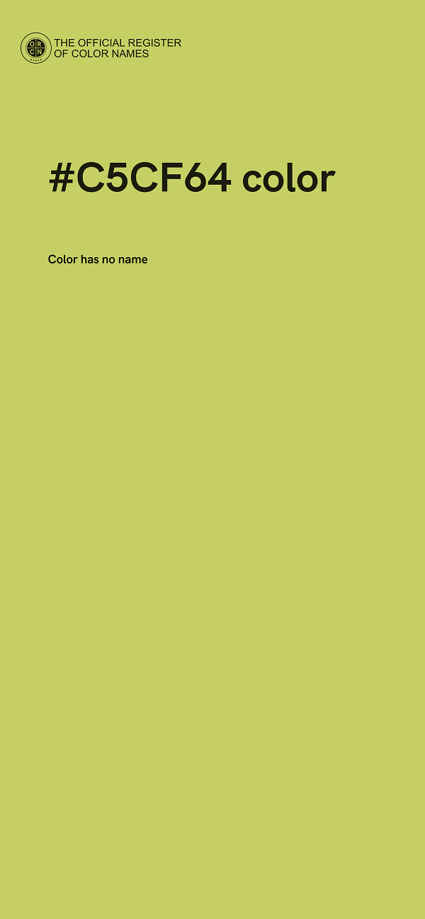#C5CF64 color image