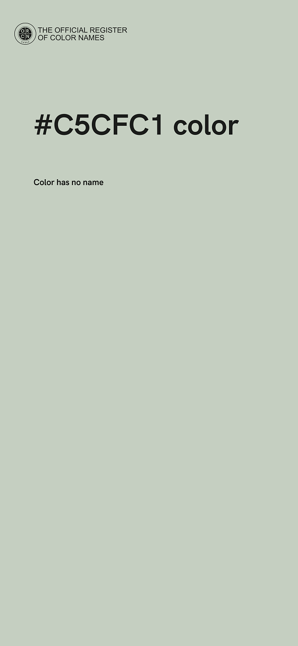 #C5CFC1 color image