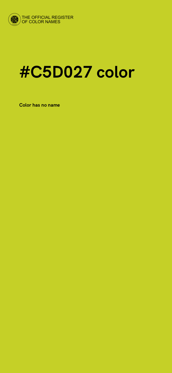 #C5D027 color image