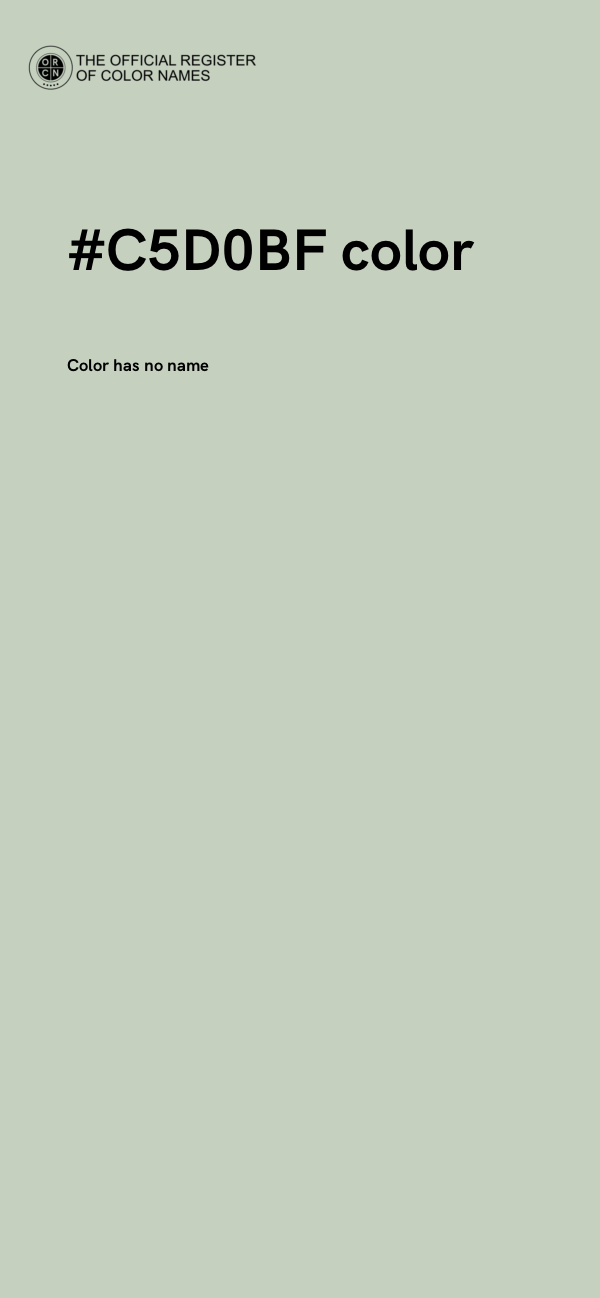 #C5D0BF color image