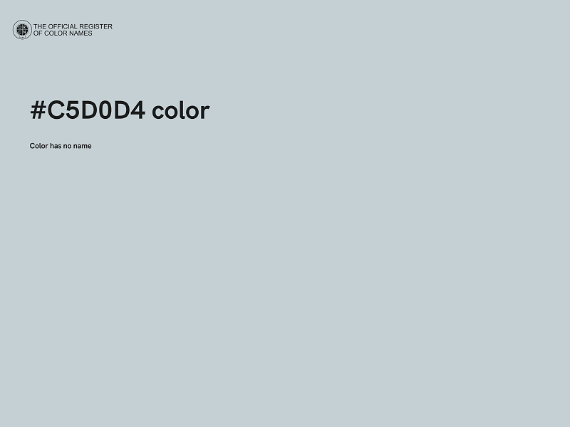#C5D0D4 color image