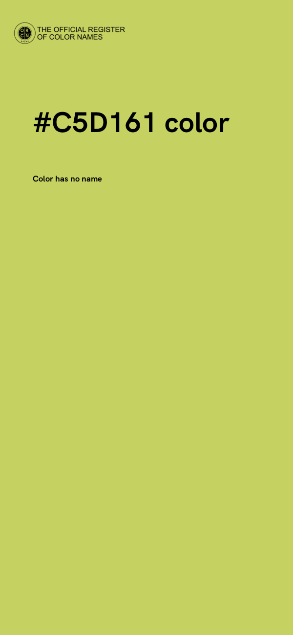 #C5D161 color image