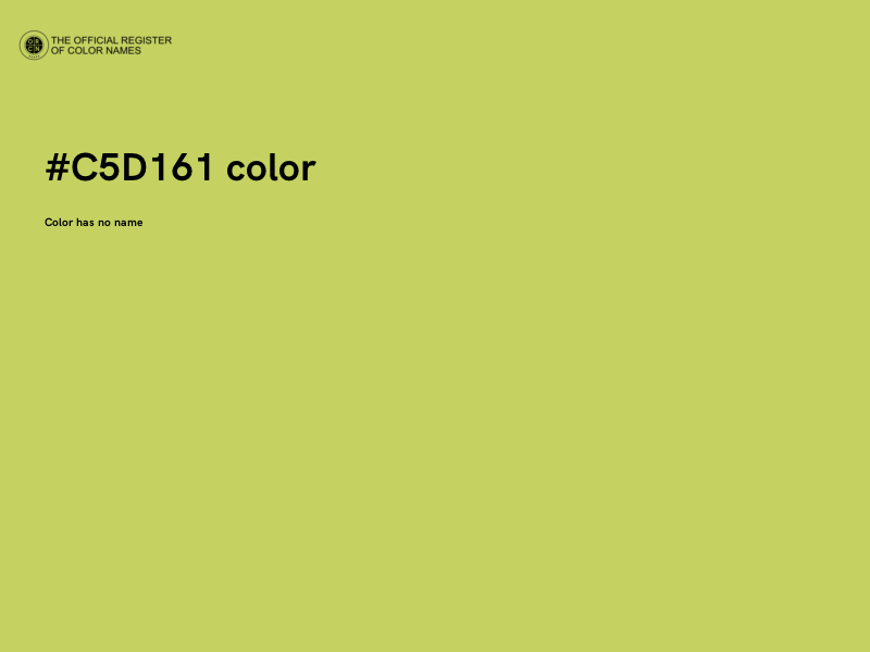 #C5D161 color image